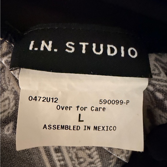 I.N. Studio Black and Tan Maxi Skirt - Picture 4 of 5